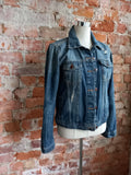 ZARA distressed denim jacket