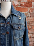 ZARA distressed denim jacket