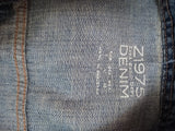 ZARA distressed denim jacket