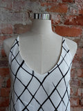 WITCHERY black and white check dress