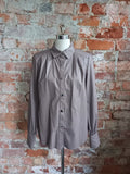 ZARA mauve pleather shirt