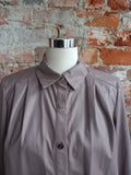 ZARA mauve pleather shirt