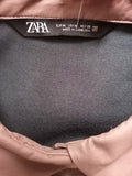 ZARA mauve pleather shirt