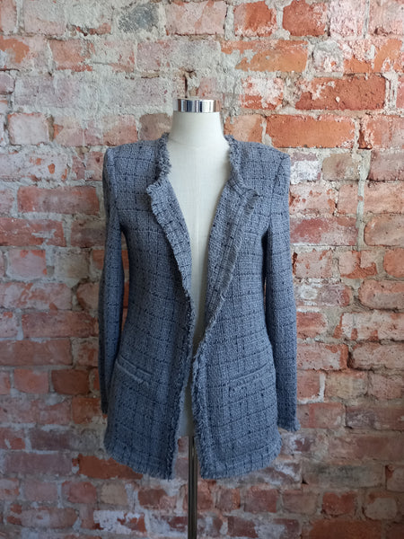 IRO grey shoulder padded blazer