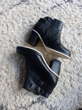 TRENERY full leather two tone ankle boots