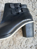 TRENERY full leather two tone ankle boots
