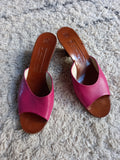 VINTAGE Bruno Magli cerise heels