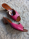 VINTAGE Bruno Magli cerise heels