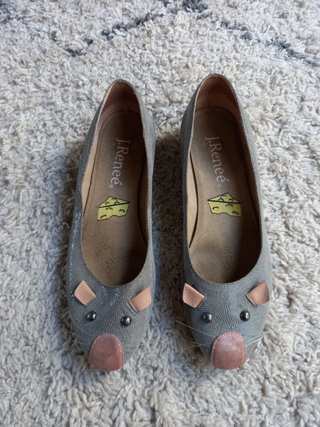 J.Renee leather mouse pumps