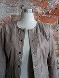 POETRY mushroom leather jacket