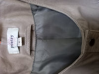 POETRY mushroom leather jacket