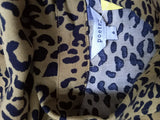 POETRY mustard and black leopard blouse