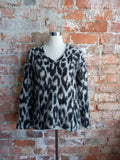 WITCHERY fluffy leopard jersey