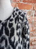 WITCHERY fluffy leopard jersey