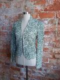 ZARA sage and cream lace jacket