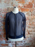 ZARA navy sheer bomber