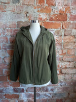 FOREVER 21 olive bomber with hood