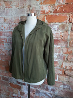 FOREVER 21 olive bomber with hood