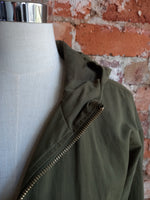 FOREVER 21 olive bomber with hood