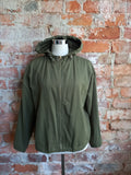 FOREVER 21 olive bomber with hood
