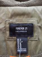 FOREVER 21 olive bomber with hood