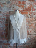 PAOLA BURANI beige and cream knit
