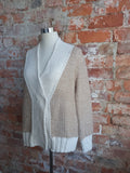 PAOLA BURANI beige and cream knit