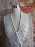PAOLA BURANI beige and cream knit