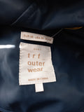ZARA navy and white rain jacket