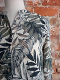 TRENERY leaf print linen shirt