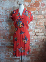 I LOVE LEROY red floral dress