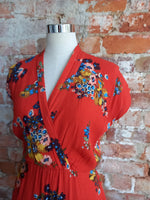 I LOVE LEROY red floral dress