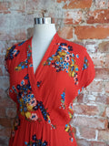 I LOVE LEROY red floral dress