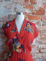 I LOVE LEROY red floral dress