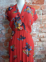 I LOVE LEROY red floral dress