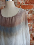 MADE IN ITALY silk ombre batwing blouse