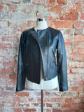 TRENERY napa leather black biker  jacket