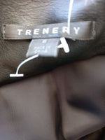 TRENERY napa leather black biker  jacket