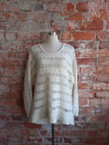 TIGER OF SWEDEN wool ecru jersey