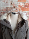 FOREVER NEW mocha faux fur lined parka