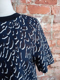 COUNTRY ROAD navy printed top