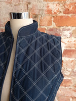 JOULES navy quilted puffer
