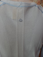 LULU LEMON pale blue active wear top