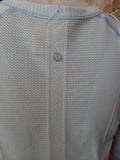 LULU LEMON pale blue active wear top