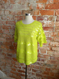 NEXT neon lime sequin knit