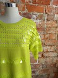 NEXT neon lime sequin knit