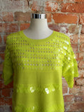 NEXT neon lime sequin knit