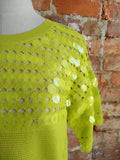 NEXT neon lime sequin knit