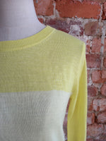 G-STAR lemon yellow ombre knit