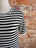 ZARA stretch stripe knit